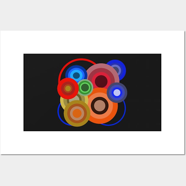 circle based design pattern Wall Art by pauloneill-art